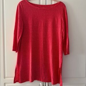 Eileen Fisher Red Striped Top